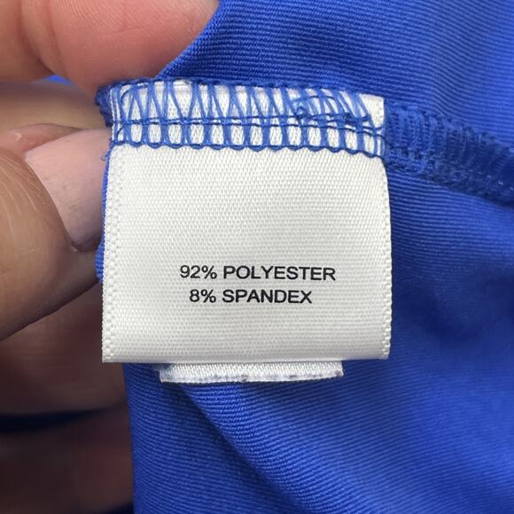 Peter Millar Summer Comfort Golf Polo Shirt Men's 2XL Royal Blue Stretch - Picture 9 of 12